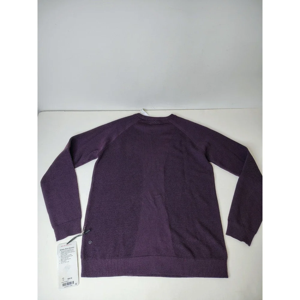 Lululemon simple wool crewneck pullover sweater Size 12